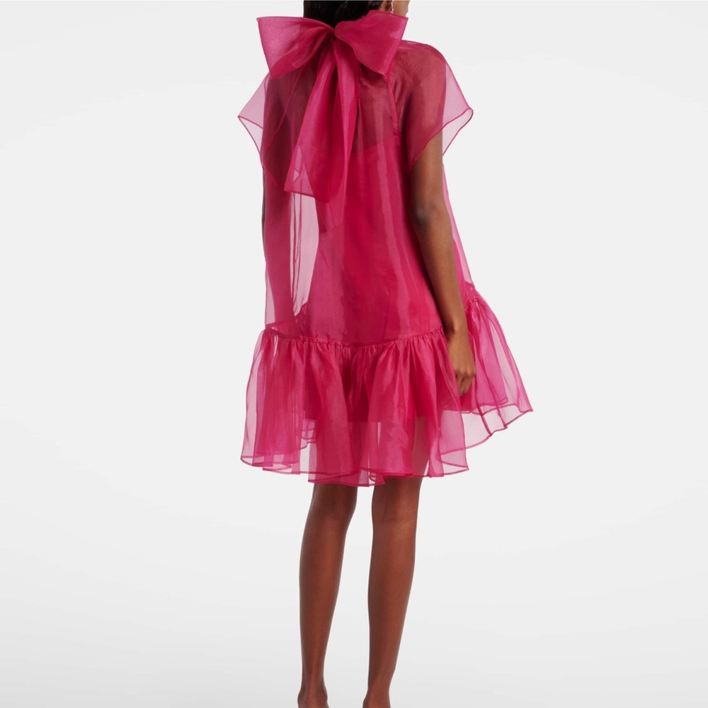 Simkhai beaux bow-detail organza minidress - Picture 2 of 6